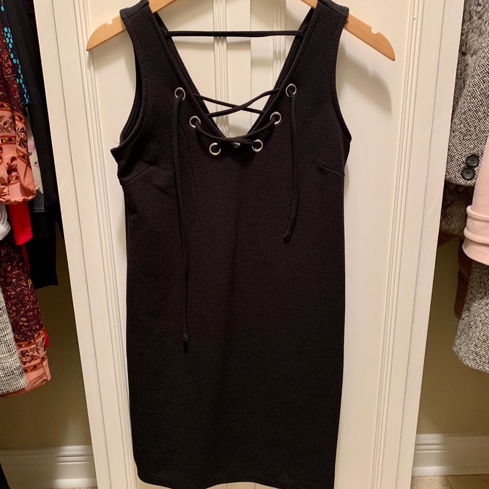 Lace front dress
